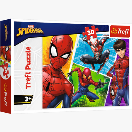 PUZZLE 30 Spider-Man i Miguel Marvel 18242 Trefl