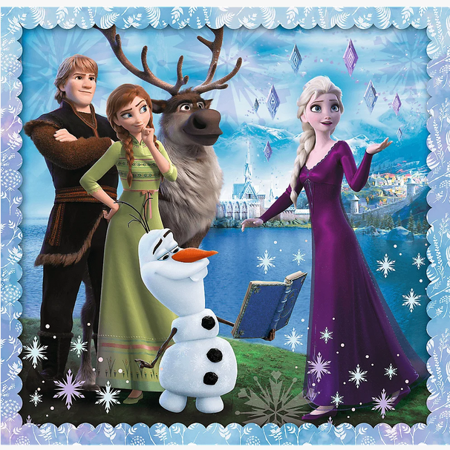 PUZZLE 3w1 Magiczna opowieść Frozen 2 34853 Trefl