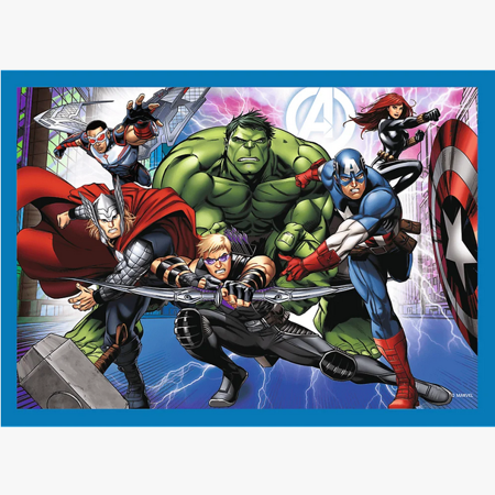 PUZZLE 4w1 Odważni Avengersi Marvel 34386