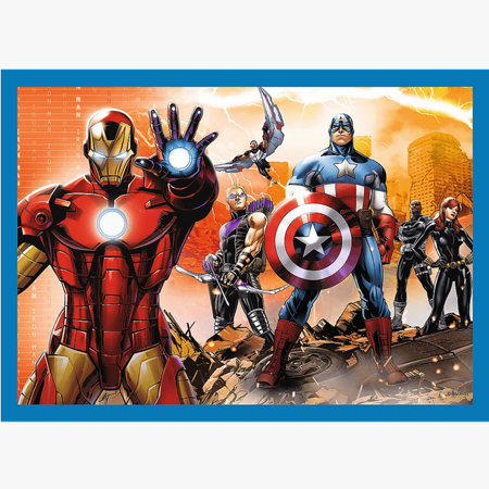 PUZZLE 4w1 Odważni Avengersi Marvel 34386