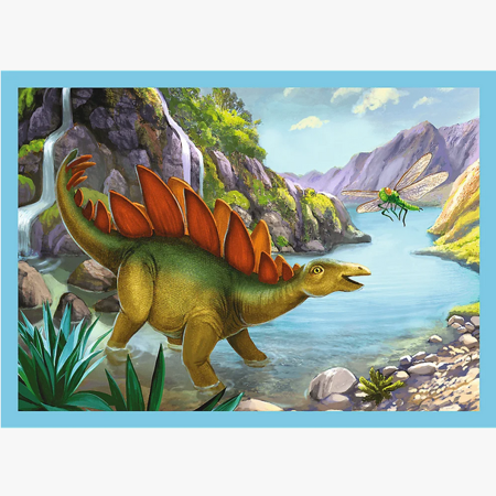 PUZZLE 4w1 Wyjątkowe dinozaury 34609 Trefl