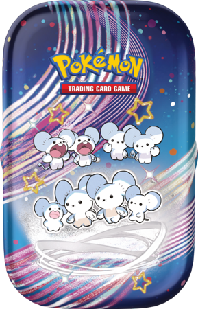 Pokemon Paldean Fates Mini Tin Maushold puszka 2 boostery ORYGINALNE KARTY