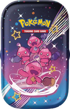 Pokemon Paldean Fates Mini Tin Tinkatink puszka 2 boostery ORYGINALNE KARTY