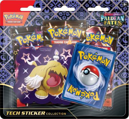 Pokemon Paldean Fates Sticker Collection Greavard zestaw z naklejką 3 boostery ORYGINALNE KARTY