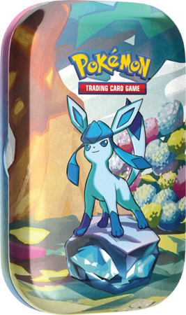 Pokemon Prismatic Evolutions Glaceon Tin Puszka 2 boostery ORYGINALNE KARTY