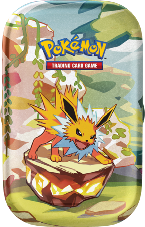 Pokemon Prismatic Evolutions Jolteon Tin Puszka 2 boostery ORYGINALNE KARTY