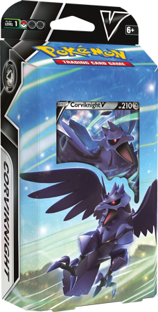 Pokemon TALIA BATTLE karty trading cards moneta pudełko Deck Corviknight V ORYGINALNE KARTY