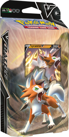 Pokemon TALIA BATTLE karty trading cards moneta pudełko na Deck Lycanroc V ORYGINALNE KARTY