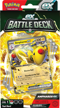 Pokemon TCG Ex Battle Deck Ampharos talia do gry ORYGINALNE KARTY