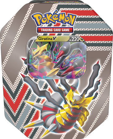 Pokemon TCG V Tin puszka GIRATINA 4 boostery + promo ORYGINALNE KARTY