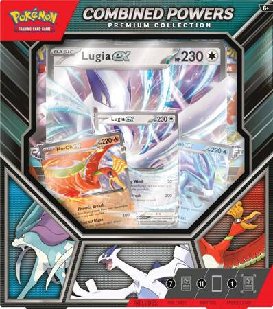 Pokemon TCG zestaw Combined Powers Premium Collection 7 kart promo 11 boosterów ORYGINALNE KARTY