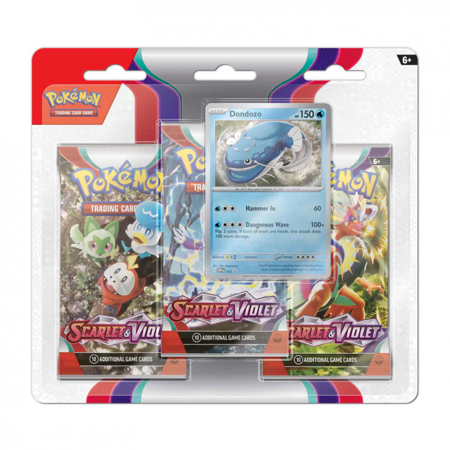 Pokemon ZESTAW KART 3x BOOSTER +KARTY PROMO Scarlet Violet Blister Dondozo ORYGINALNE KARTY