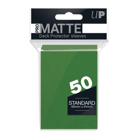 Protektory Pro Matte Zielone Ultra Pro 50 sztuk