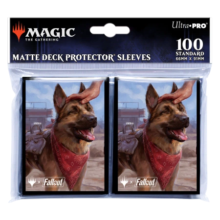 Protektory na talię Commander karty MtG gra Magic the Gathering koszulki Fallout Dogmeat, Ever Loyal (100 sztuk)