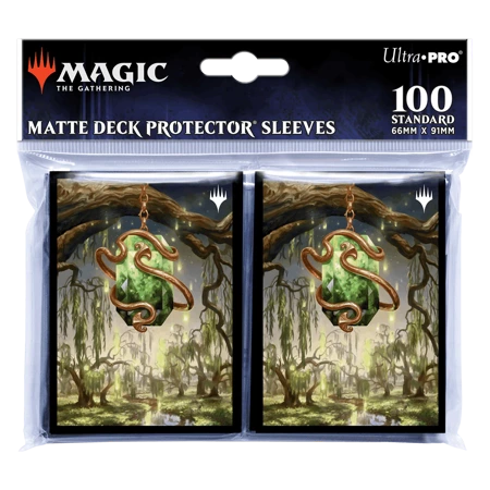 Protektory na talię Commander karty MtG gra Magic the Gathering koszulki Modern Horizons 3 Emerald Medallion (100 sztuk)