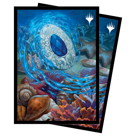 Protektory na talię Commander karty MtG gra Magic the Gathering koszulki Modern Horizons 3 Sapphire Medallion (100 sztuk)