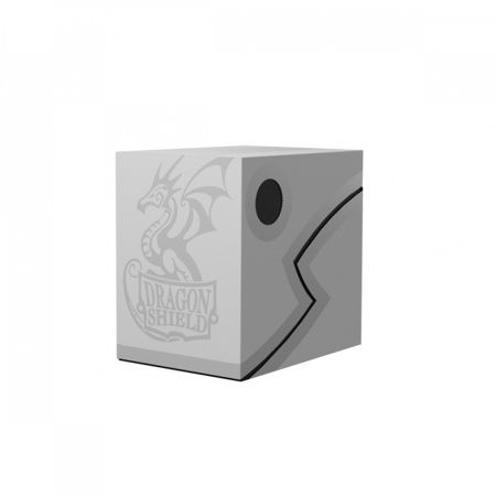 Pudełko na karty talię Pokemon Commander MtG Magic Dragon Shield białe Double Deck Shell Ashen White