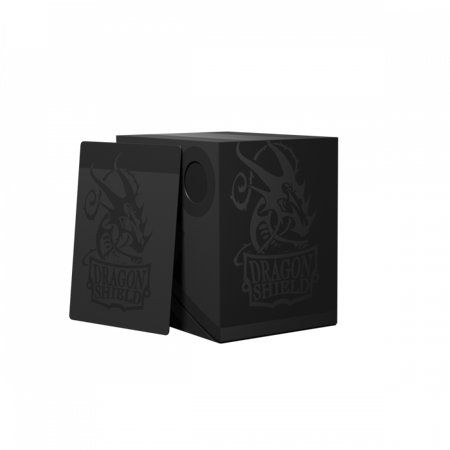 Pudełko na karty talię Pokemon Commander MtG Magic Dragon Shield czarne Double Deck Shell Shadow Black