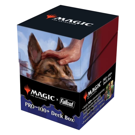 Pudełko na talię Commander karty MtG gra Magic the Gathering Fallout Dogmeat, Ever Loyal