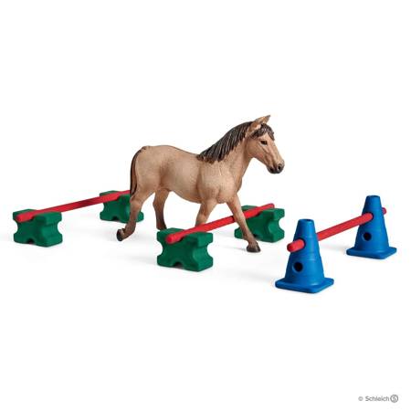 SCHLEICH 42483 12w1 ZESTAW KOŃ figurka AKCESORIA SLALOM kucyk figurki konie