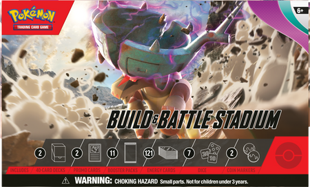 STADIUM 2 BUILD BATTLE BOX +karty PROMO 3 boostery Pokemon Scarlet & Violet: Paldea Evolved ORYGINALNE KARTY