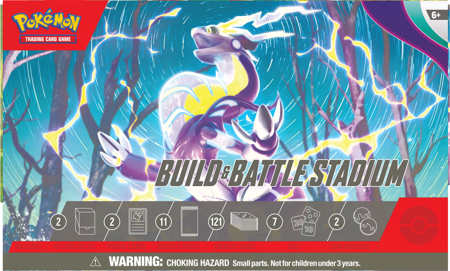 STADIUM 2 BUILD BATTLE BOX +karty PROMO 4 boostery Pokemon Scarlet & Violet ORYGINALNE KARTY