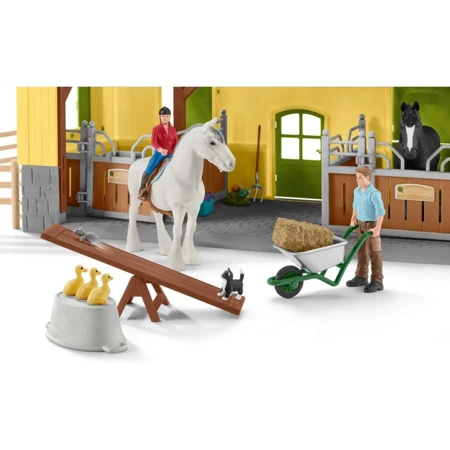 Schleich 42485 WIELKA STAJNIA KOŃSKA DLA KONI stodoła figurki koń konie