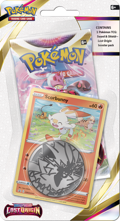 Scorbunny promo karty POKEMON +booster +KOD ORYGINAŁ Checklane Blister Lost Origin ORYGINALNE KARTY