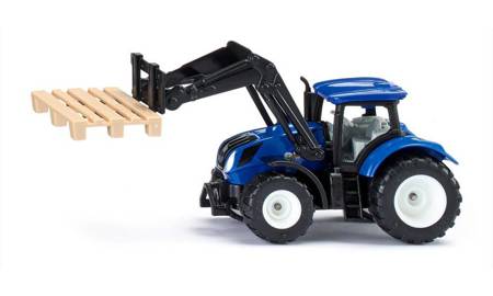 Siku 1544 Traktor widły paleta New Holland ciągnik