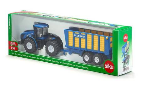 Siku 1947 Traktor New Holland T9.560 +przyczepa 1:50