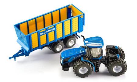 Siku 1947 Traktor New Holland T9.560 +przyczepa 1:50