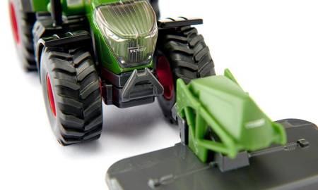 Siku 2000 Traktor Fendt 942 Vario kosiarka czołowa