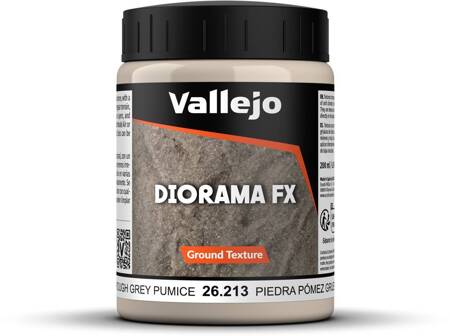 Vallejo: 26.213 - Diorama FX - Ground Textures - Grey Pumice (200 ml)