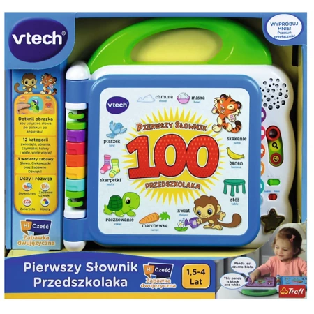 Vtech PIERWSZY SŁOWNIK PRZEDSZKOLAKA POLSKI +JĘZYK ANGIELSKI dla dzieci