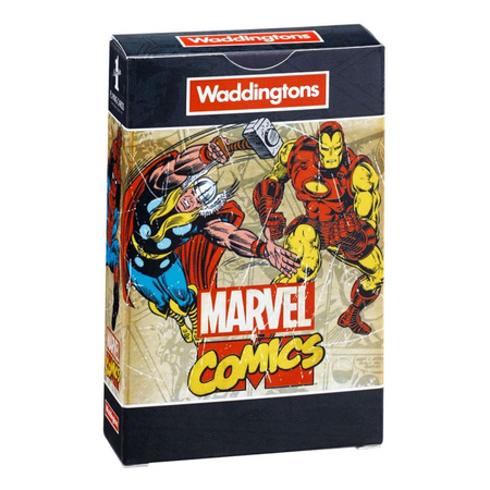 WADDINGTONS MARVEL 55 KART DO GRY POKER TYSIĄC OCZKO BRYDŻ KARTY PREMIUM