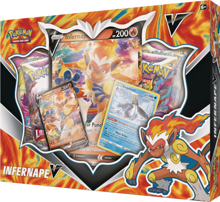 Zestaw V Box Infernape 4x booster 3x karta promo ORYGINALNE KARTY