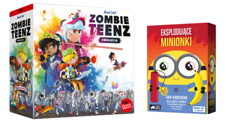 Zombie Teenz +Eksplodujące Minionki gra planszowa Teens kotki jednorożce