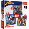 PUZZLE 3w1 Pajęcza siła Spiderman 34841 Trefl