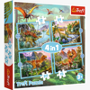 PUZZLE 4w1 Wyjątkowe dinozaury 34609 Trefl