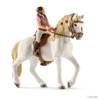 SCHLEICH 42415 PRZYCZEPA DO TAJNYCH SPOTKAŃ + koń ZESTAW